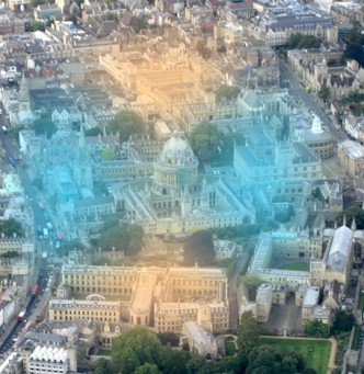 Aerial view of Oxford